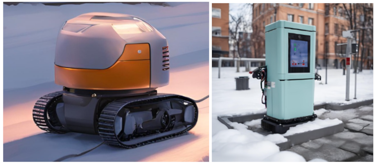 Roboten och laddningsstationen