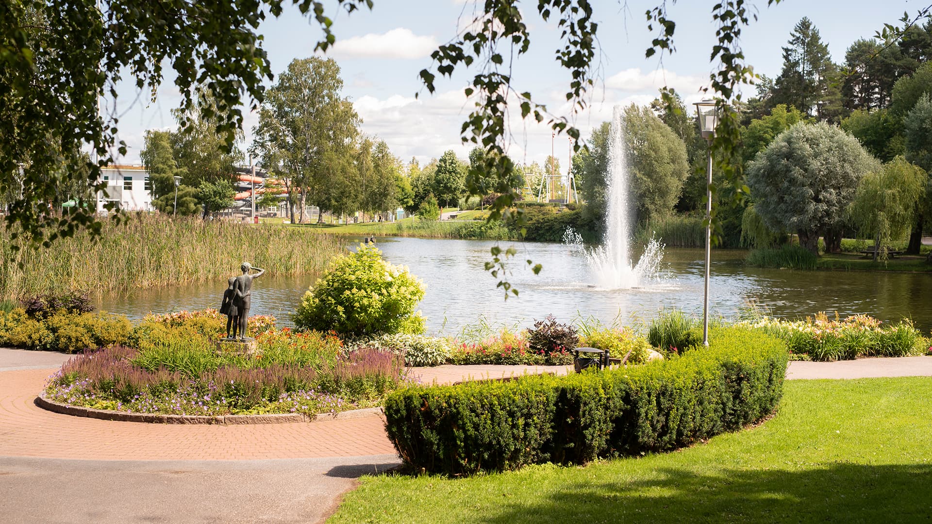 Bild på en fin park